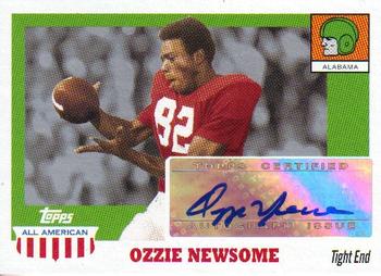 2005 Topps All American - Autographs #A-ON Ozzie Newsome Front