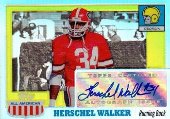2005 Topps All American - Autographs Chrome Refractors #A-HW Herschel Walker Front