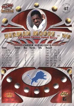 1997 Pacific Revolution #47 Herman Moore Back