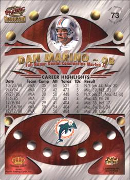 1997 Pacific Revolution #73 Dan Marino Back