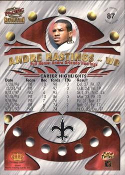 1997 Pacific Revolution #87 Andre Hastings Back