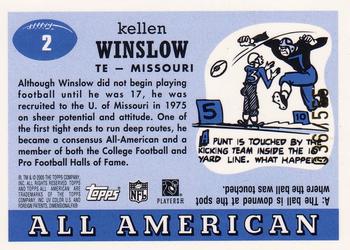 2005 Topps All American - Chrome #2 Kellen Winslow Back