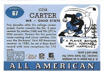 2005 Topps All American - Chrome #67 Cris Carter Back