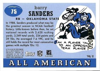 2005 Topps All American - Chrome #75 Barry Sanders Back