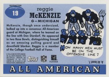 2005 Topps All American - Chrome Refractor #19 Reggie McKenzie Back