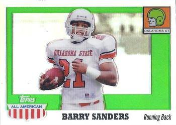 2005 Topps All American - Chrome Refractor #75 Barry Sanders Front