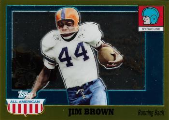 2005 Topps All American - Gold Chrome #25 Jim Brown Front