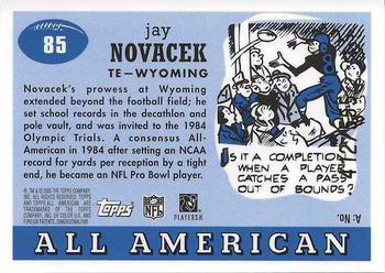 2005 Topps All American - Gold Chrome #85 Jay Novacek Back