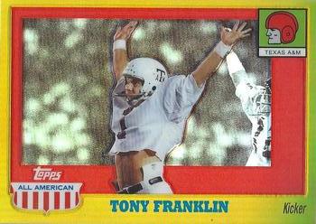 2005 Topps All American - Gold Chrome Refractor #47 Tony Franklin Front