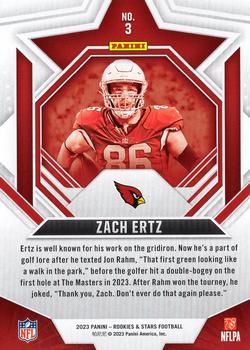 2023 Panini Rookies & Stars #3 Zach Ertz Back