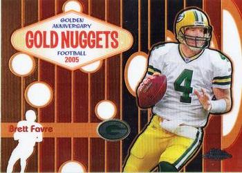 2005 Topps Chrome - Golden Anniversary Gold Nuggets #GN2 Brett Favre Front