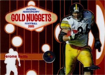 2005 Topps Chrome - Golden Anniversary Gold Nuggets #GN3 Jerome Bettis Front