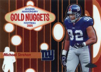 2005 Topps Chrome - Golden Anniversary Gold Nuggets #GN7 Michael Strahan Front