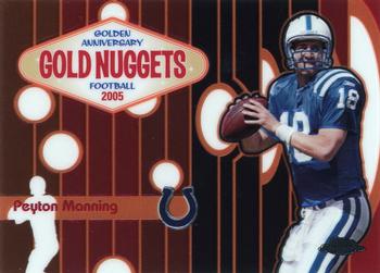 2005 Topps Chrome - Golden Anniversary Gold Nuggets #GN8 Peyton Manning Front