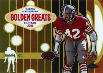2005 Topps Chrome - Golden Anniversary Golden Greats #GA10 Ronnie Lott Front