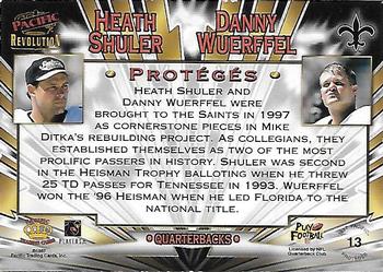 1997 Pacific Revolution - Proteges #13 Heath Shuler / Danny Wuerffel Back