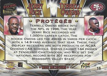 1997 Pacific Revolution - Proteges #16 Jerry Rice / Terrell Owens Back