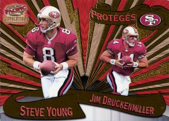1997 Pacific Revolution - Proteges #17 Steve Young / Jim Druckenmiller Front
