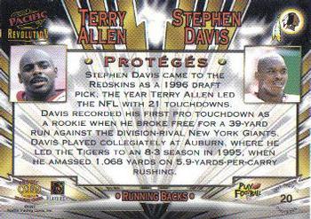 1997 Pacific Revolution - Proteges #20 Terry Allen / Stephen Davis Back