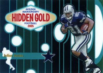 2005 Topps Chrome - Golden Anniversary Hidden Gold #HG2 Julius Jones  Front
