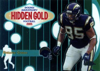 2005 Topps Chrome - Golden Anniversary Hidden Gold #HG13 Antonio Gates  Front
