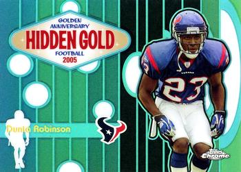 2005 Topps Chrome - Golden Anniversary Hidden Gold Refractors #HG8 Dunta Robinson Front