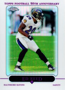2005 Topps Chrome - Refractors #14 Ed Reed Front
