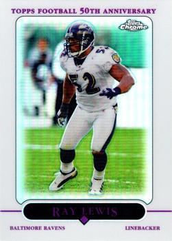 2005 Topps Chrome - Refractors #33 Ray Lewis Front