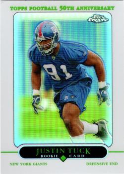 2005 Topps Chrome - Refractors #231 Justin Tuck Front