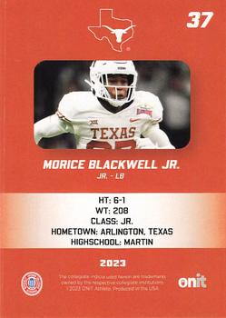 2023 ONIT Athlete Texas Longhorns #NNO Morice Blackwell Jr. Back
