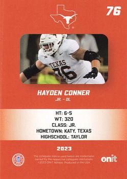 2023 ONIT Athlete Texas Longhorns #NNO Hayden Conner Back