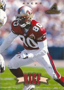 1997 Pinnacle #8 Jerry Rice Front