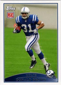 2009 Topps - Rookies (Retail) #370 Donald Brown Front