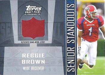 2005 Topps Draft Picks & Prospects - Senior Standout Jersey #SS-RB Reggie Brown Front