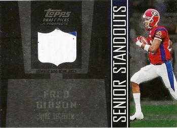 2005 Topps Draft Picks & Prospects - Senior Standout Jersey Silver #SS-FG1 Fred Gibson Front