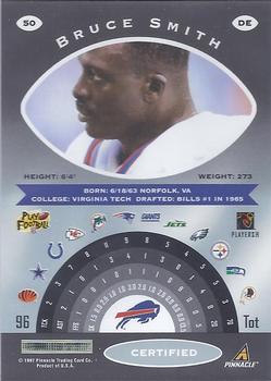 1997 Pinnacle Certified #50 Bruce Smith Back