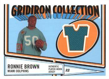 2005 Topps Heritage - Gridiron Collection Relics #GCR-RB Ronnie Brown Front