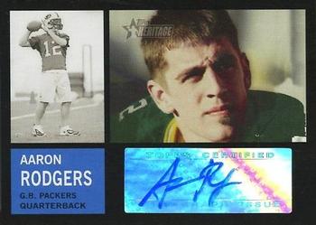 2005 Topps Heritage - Real One Autographs #ROA-AR Aaron Rodgers Front