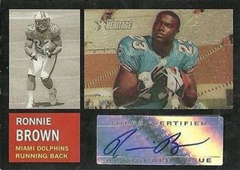2005 Topps Heritage - Real One Autographs #ROA-RB Ronnie Brown Front