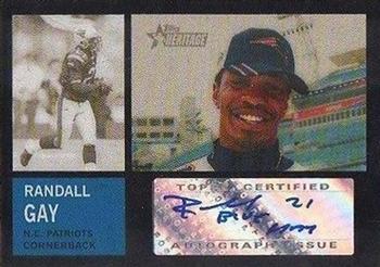 2005 Topps Heritage - Real One Autographs #ROA-RG Randall Gay Front