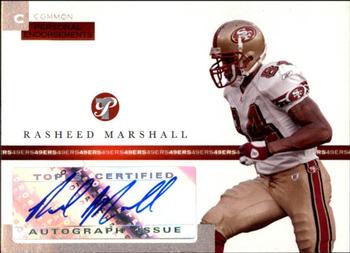 2005 Topps Pristine - Personal Endorsements Autographs #PEC-RM Rasheed Marshall Front