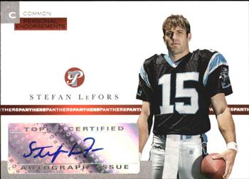 2005 Topps Pristine - Personal Endorsements Autographs #PEC-SL Stefan LeFors Front