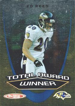 2005 Topps Total - Award Winners #AW17 Ed Reed Front