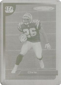 2005 Topps Total - Printing Plates Front Cyan #287 Chris Perry Front