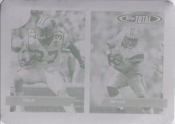 2005 Topps Total - Printing Plates Front Yellow #132 Nick Goings / Brad Hoover Front
