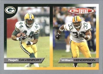 2005 Topps Total - Silver #14 William Henderson / Najeh Davenport Front