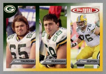 2005 Topps Total - Silver #28 Mark Tauscher / Mike Flanagan / Chad Clifton Front