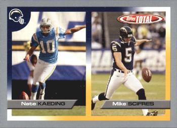 2005 Topps Total - Silver #40 Mike Scifres / Nate Kaeding Front
