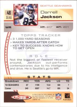 2005 Topps Total - Silver #48 Darrell Jackson Back