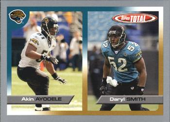 2005 Topps Total - Silver #55 Akin Ayodele / Daryl Smith Front